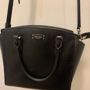 Kate Spade black leather bag - excellent condition